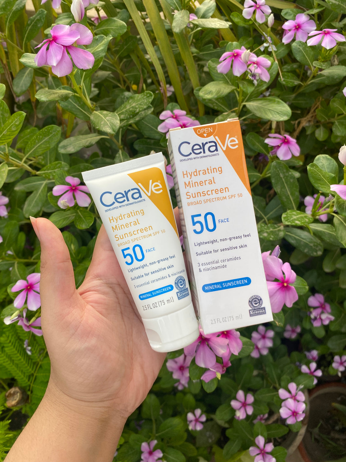 Cerave Hydrating Mineral Sunscreen Spf 50 (75ml)