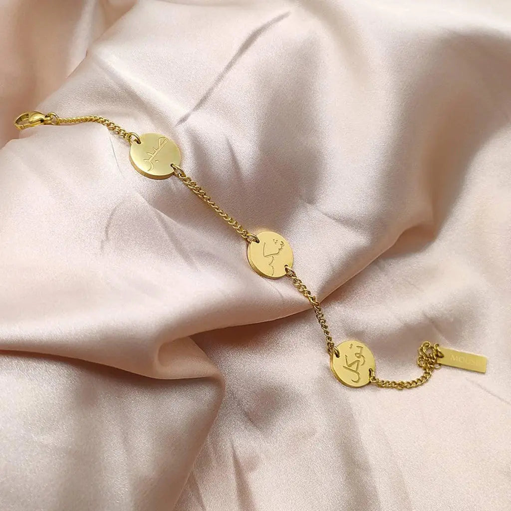sabr - shukr - tawwakul bracelet (stainless steel tarnish free)