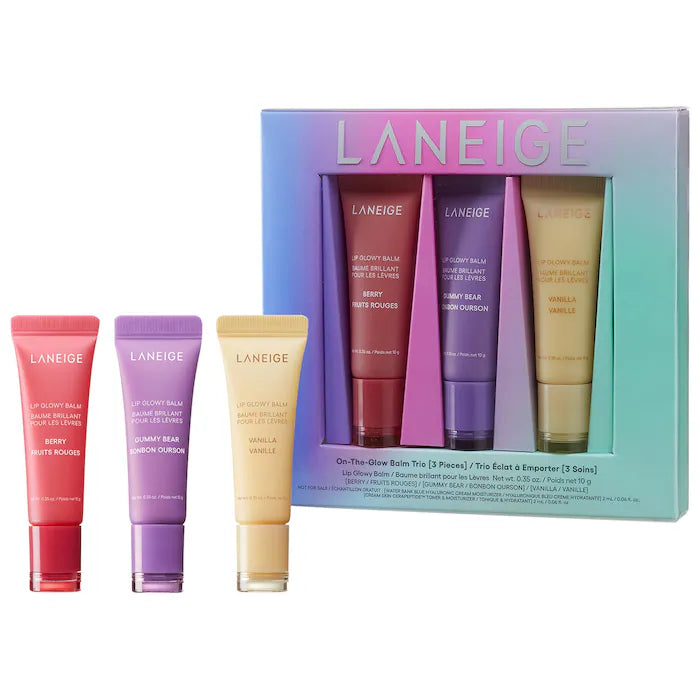 LANEIGE On-The-Glow Lip Balm Trio Set in Pakistan | Bling & Glow