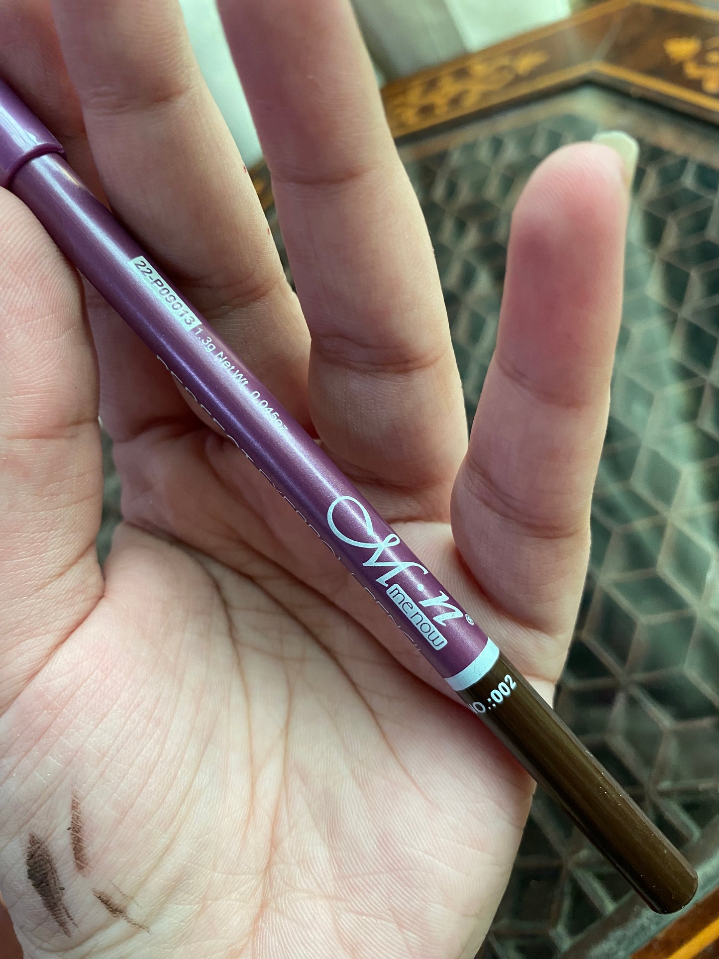 M.N Me Now  Perfect Eyebrow Pencil Brown Waterproof and Longlasting