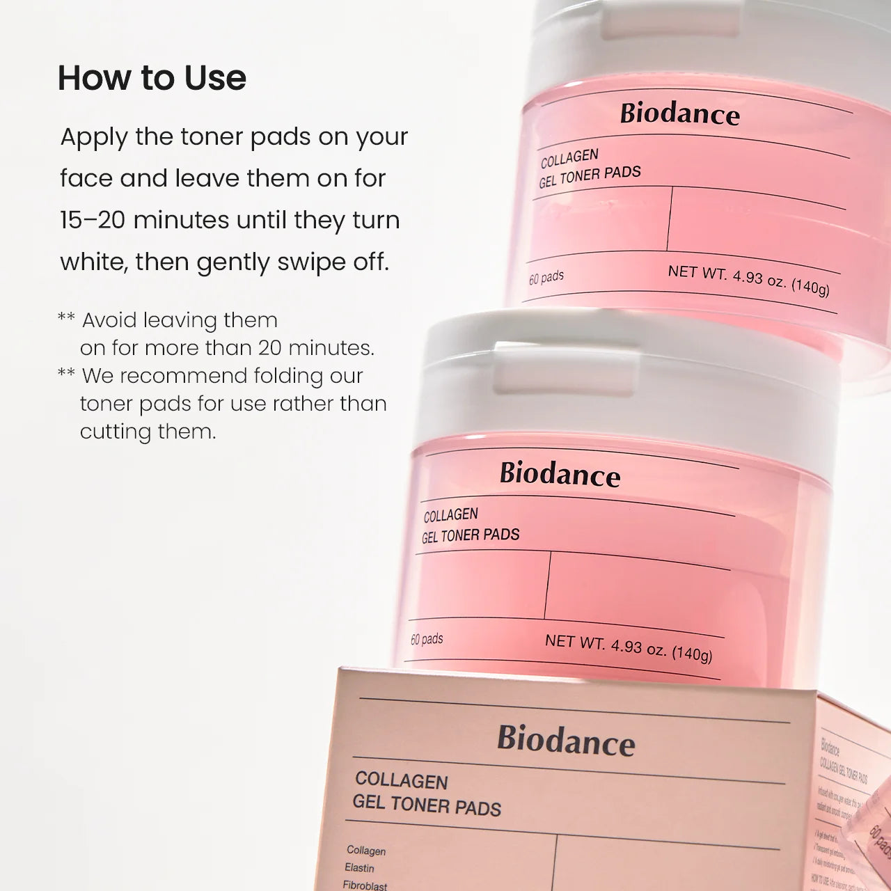 Biodance Collagen Gel Toner Pads | Hydrating & Plumping Toner Pads