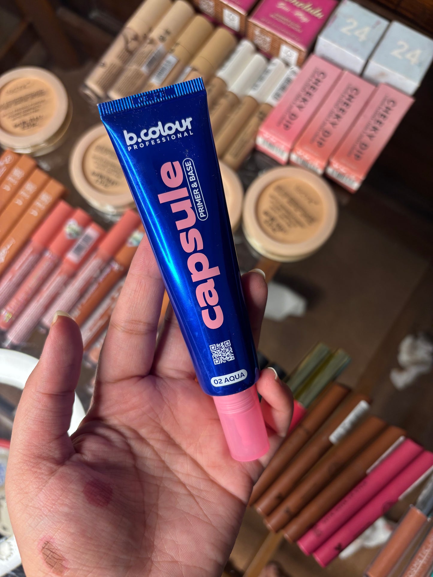 b.colour capsule primer and base shade 02 aqua