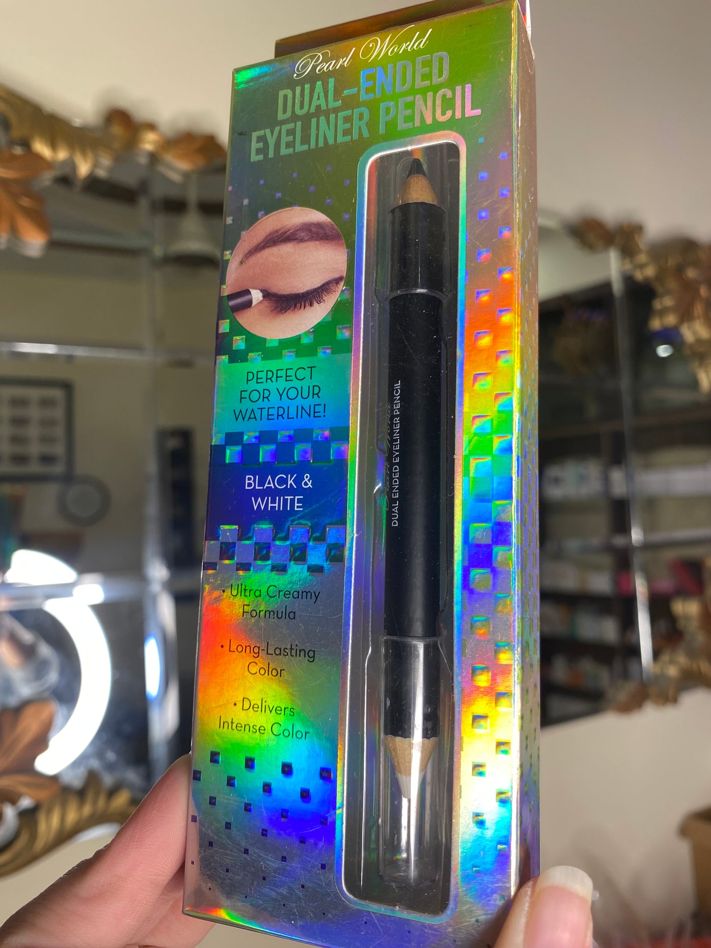 Pearl World Eyeliner Pencil Duo Black & White