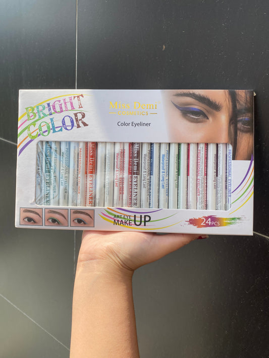 Miss Demi Pack of 24 Coloured Eyeliners