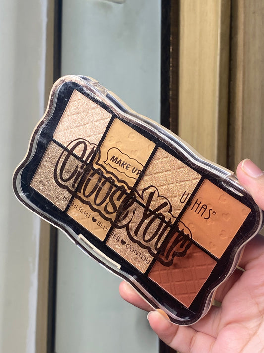 Ushas Choose Your Makeup Highlight-Blush-Contour-Eyeshadow