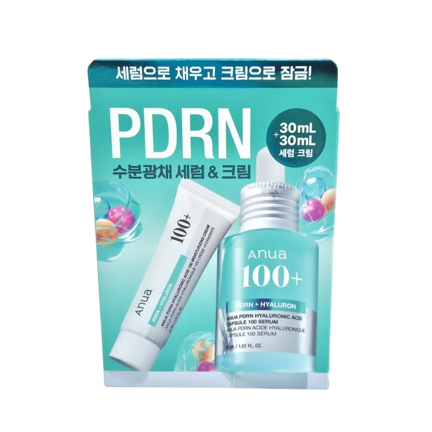 ANUA PDRN Hyaluronic Acid Capsule Set 60ml | Serum + Cream