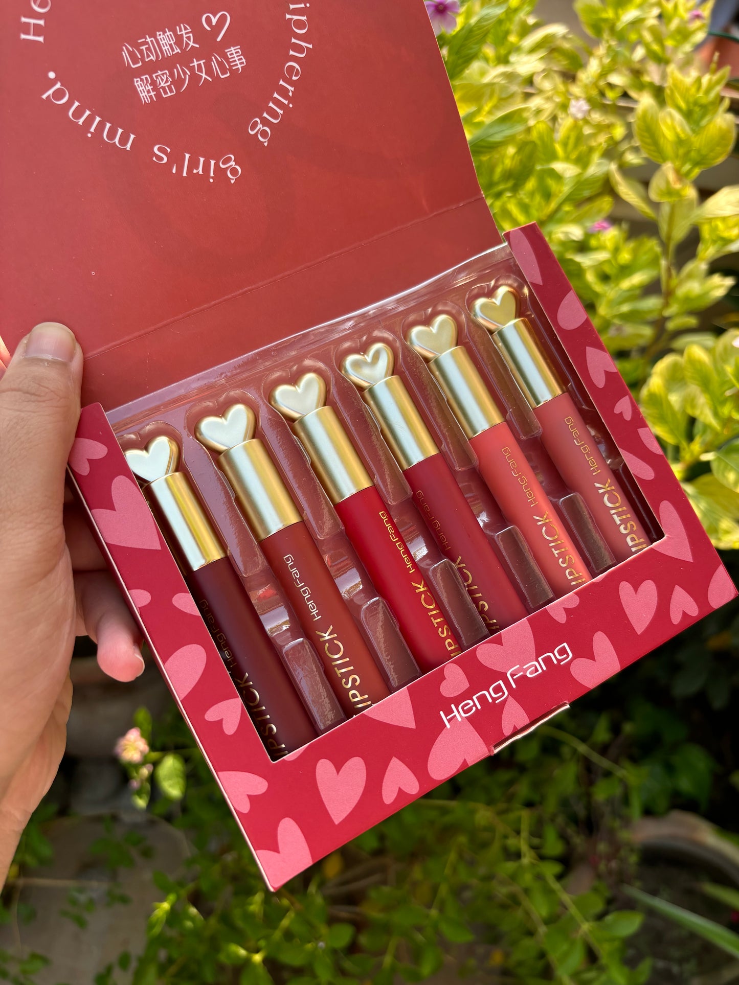 HengFeng Heart Lipstick Set