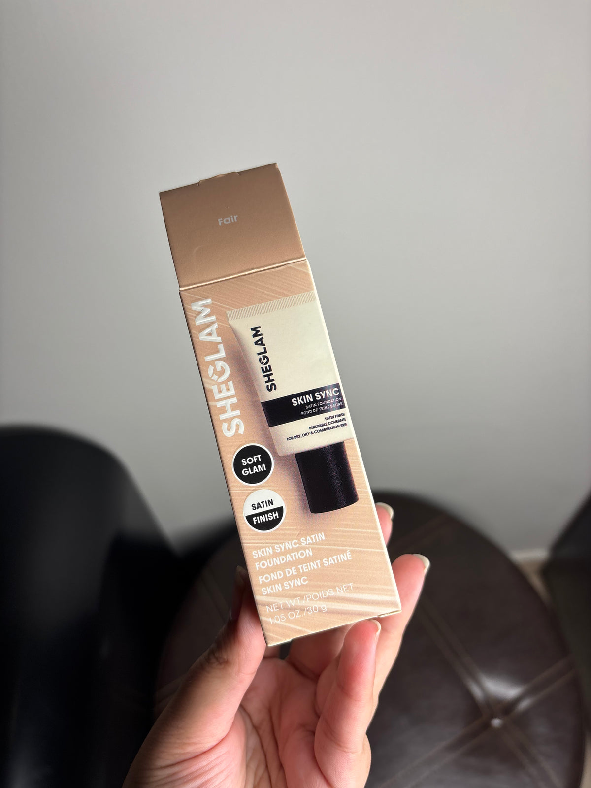 SHEGLAM Skin SYNC Satin Base Fair 30g | Satin Finish Foundation
