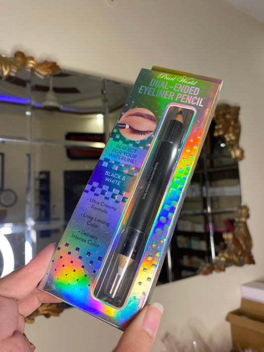 Pearl World Eyeliner Pencil Duo Black & White