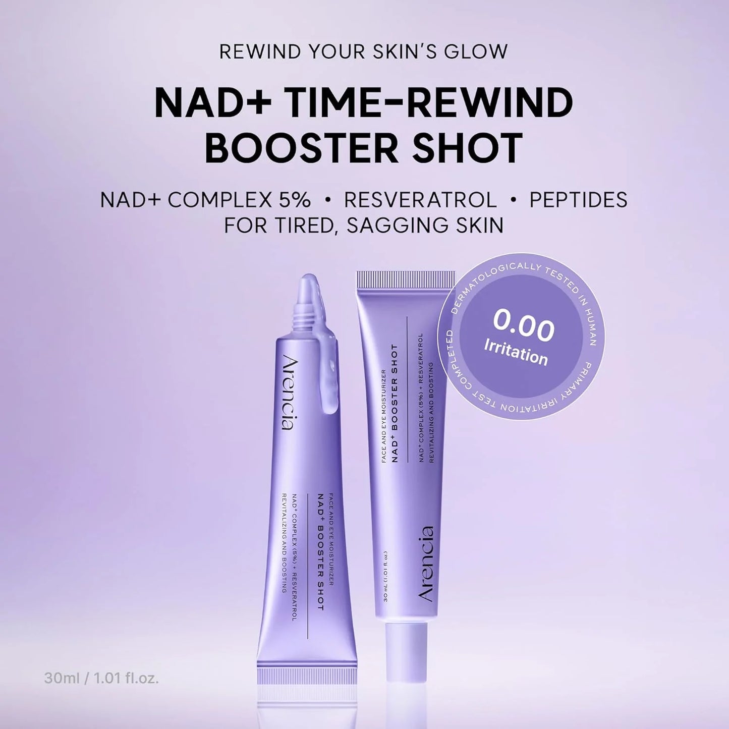 Arencia NAD+ Booster Shot 30ml | Korean Skin Booster Serum
