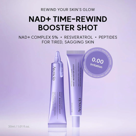 Arencia NAD+ Booster Shot 30ml | Korean Skin Booster Serum