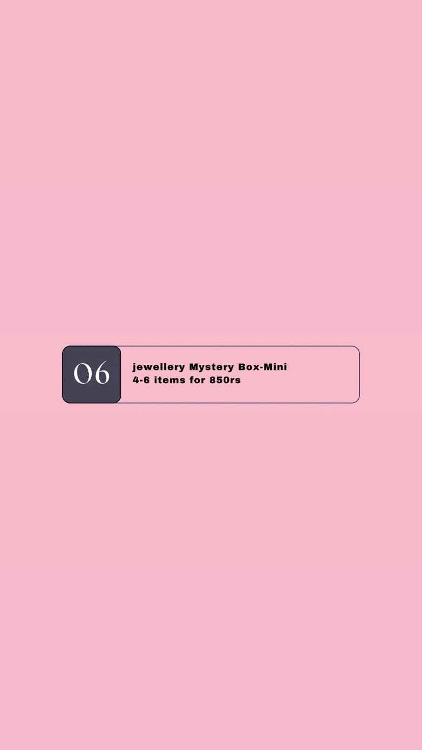 Mystery box 6- jewellery mystery box mini (4-6 items)