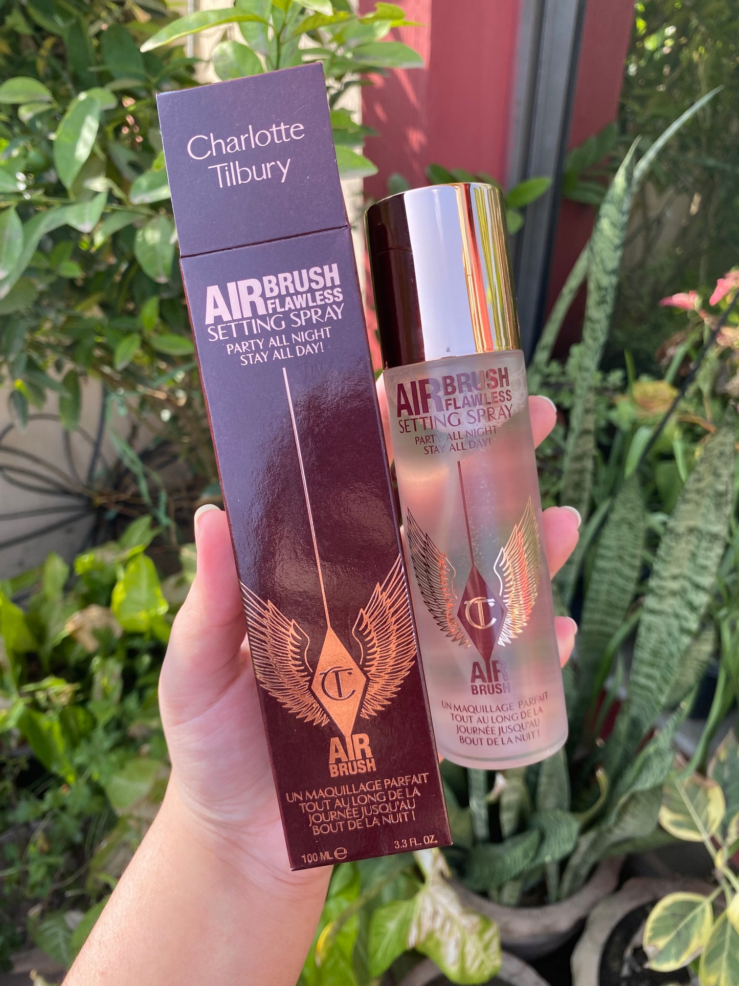 Charlotte Tilbury Air Brush Flawless Setting Spray Party all Night Stay all Day 100ml