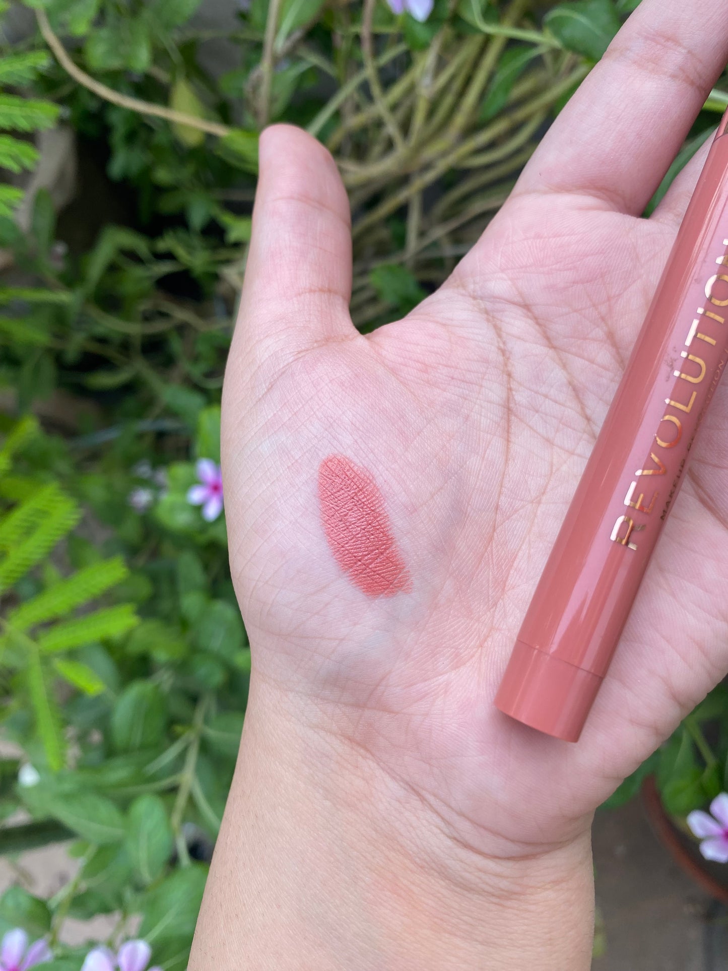 Revolution Velvet Kiss Lip Crayon in shade Heart Race