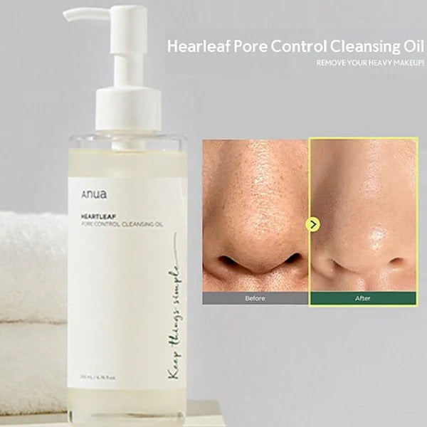 Anua Heartleaf Pore Control Cleansing Oil | Korean Pore Cleansing Oil