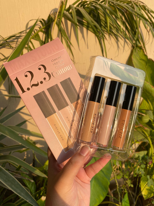 Max Studio 1.2.3 Conceal Highlight Contour Pack of 3
