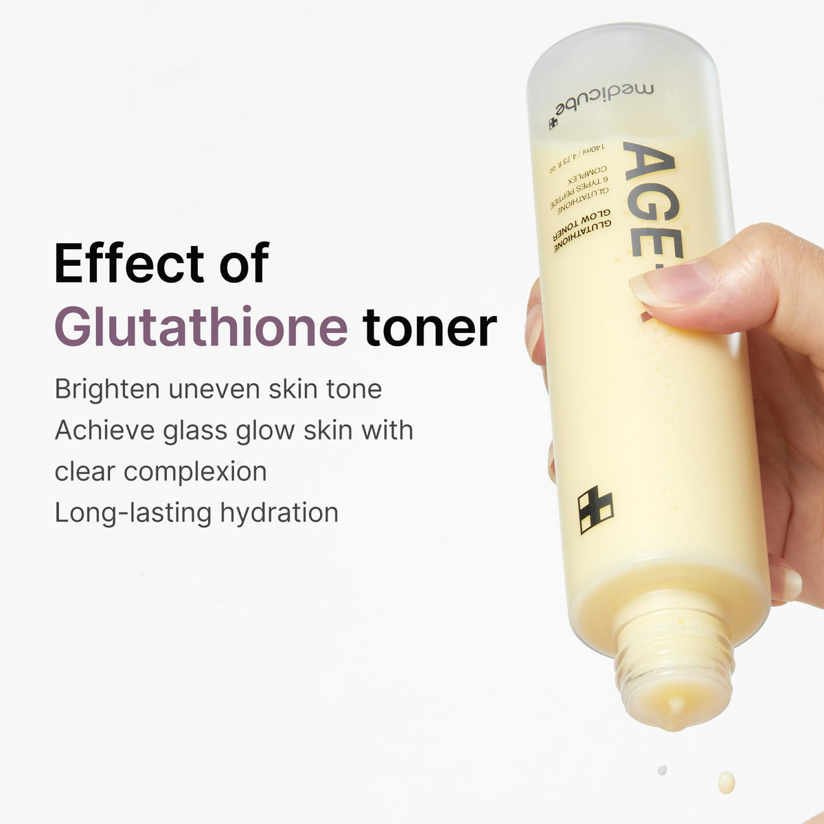 Medicube AGE-R Glutathione Glow Toner 140ml | Brightening Toner