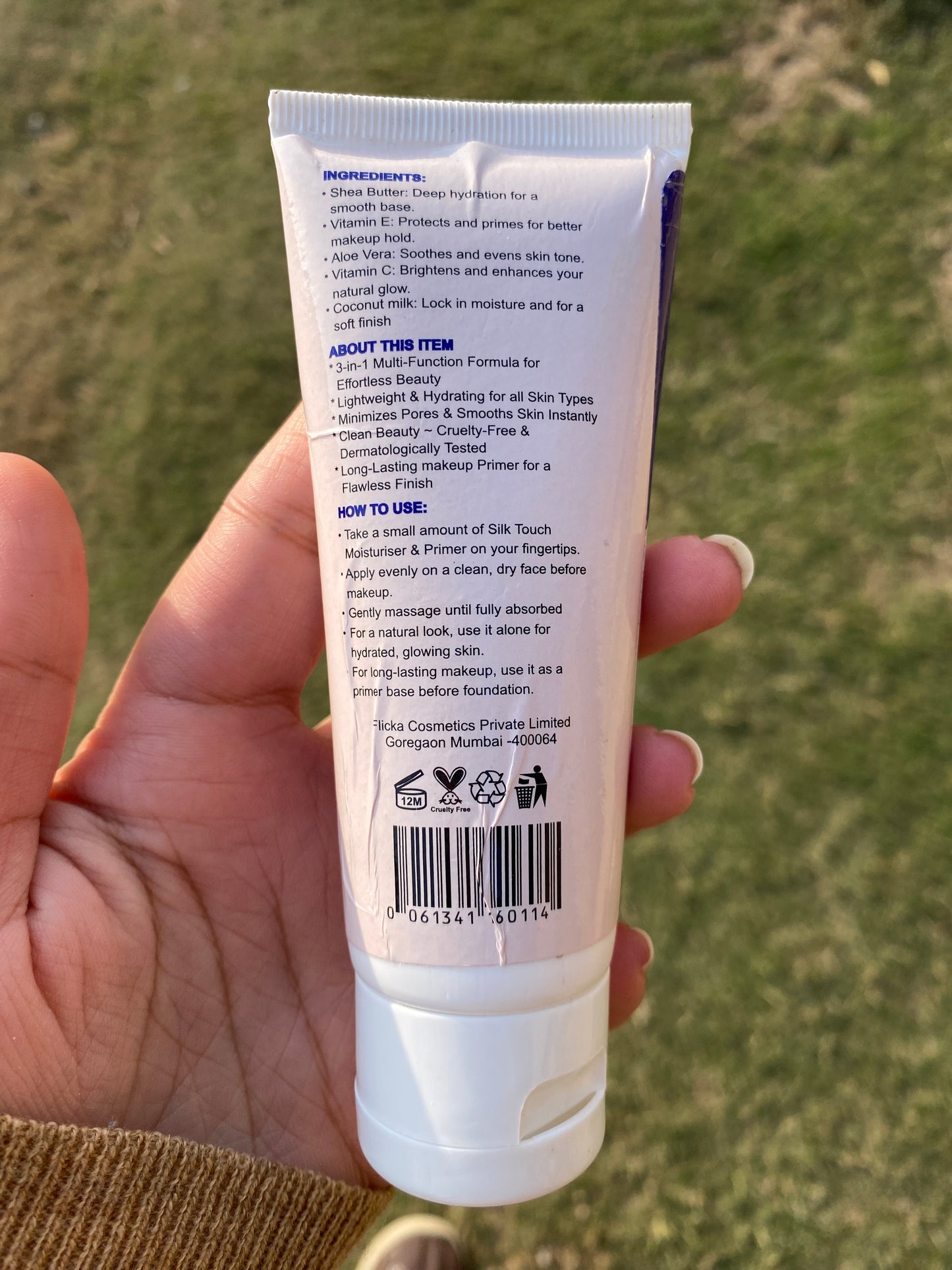 Flicka Silk Touch Moisturiser & Primer