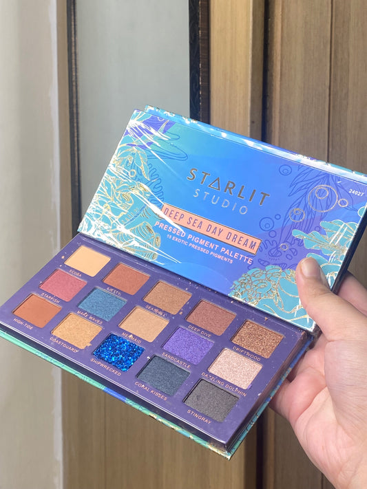 Starlit Studio Deep Sea Day Dream Pressed Pigment Palette 15 Exotic Pressed Pigments