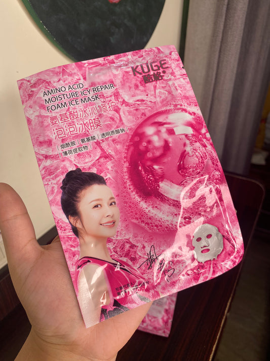 Kuge Amino Acid Moisture Icy Repair Foam Ice Mask