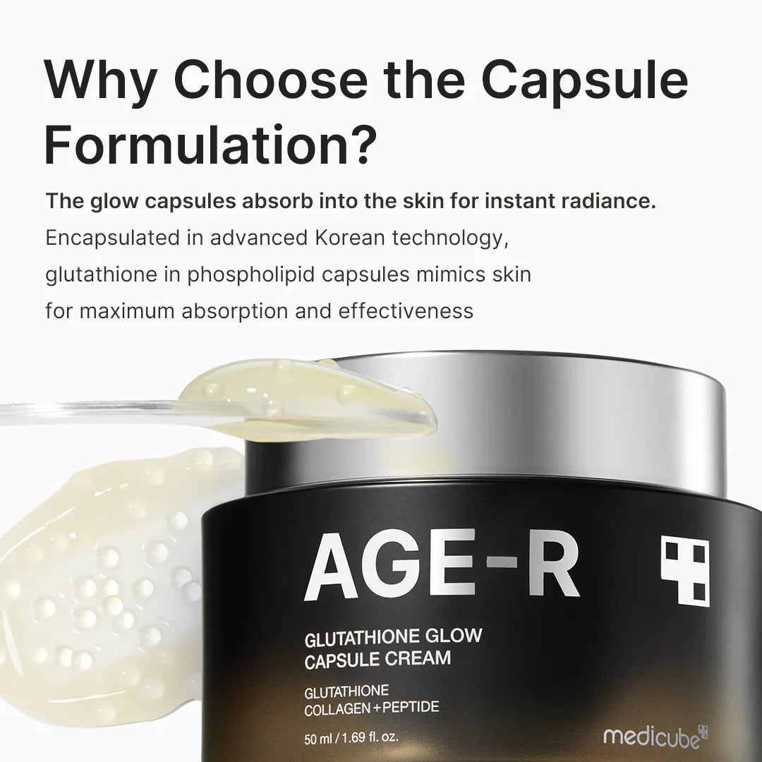 Medicube AGE-R Glutathione Cream 50ml | Brightening & Radiance Face Cream