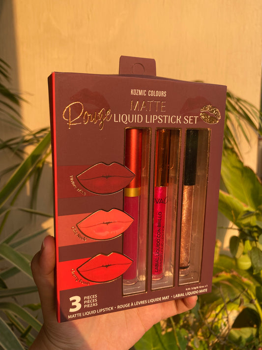 Kozmic Colours Matte Rogue Liquid Lipstick Pack of 3 Lip