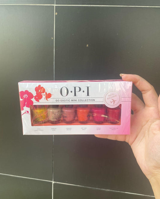 OPI go exotic mini collection set of 6 nail paints