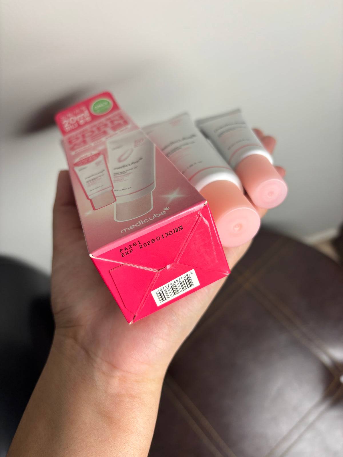 Medicube PDRN Pink Tone Up Sun Cream SPF 50+ PA++++ 50ml + 20ml | Korea