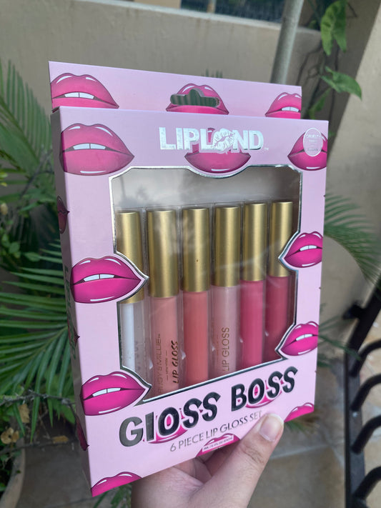 Lipland Gloss Boss 6 Piece Lip Gloss Set Lip Gloss
