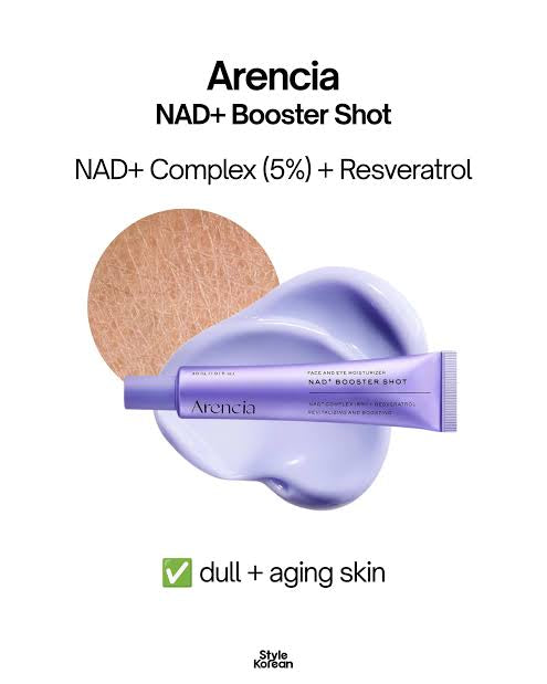 Arencia NAD+ Booster Shot 30ml | Korean Skin Booster Serum
