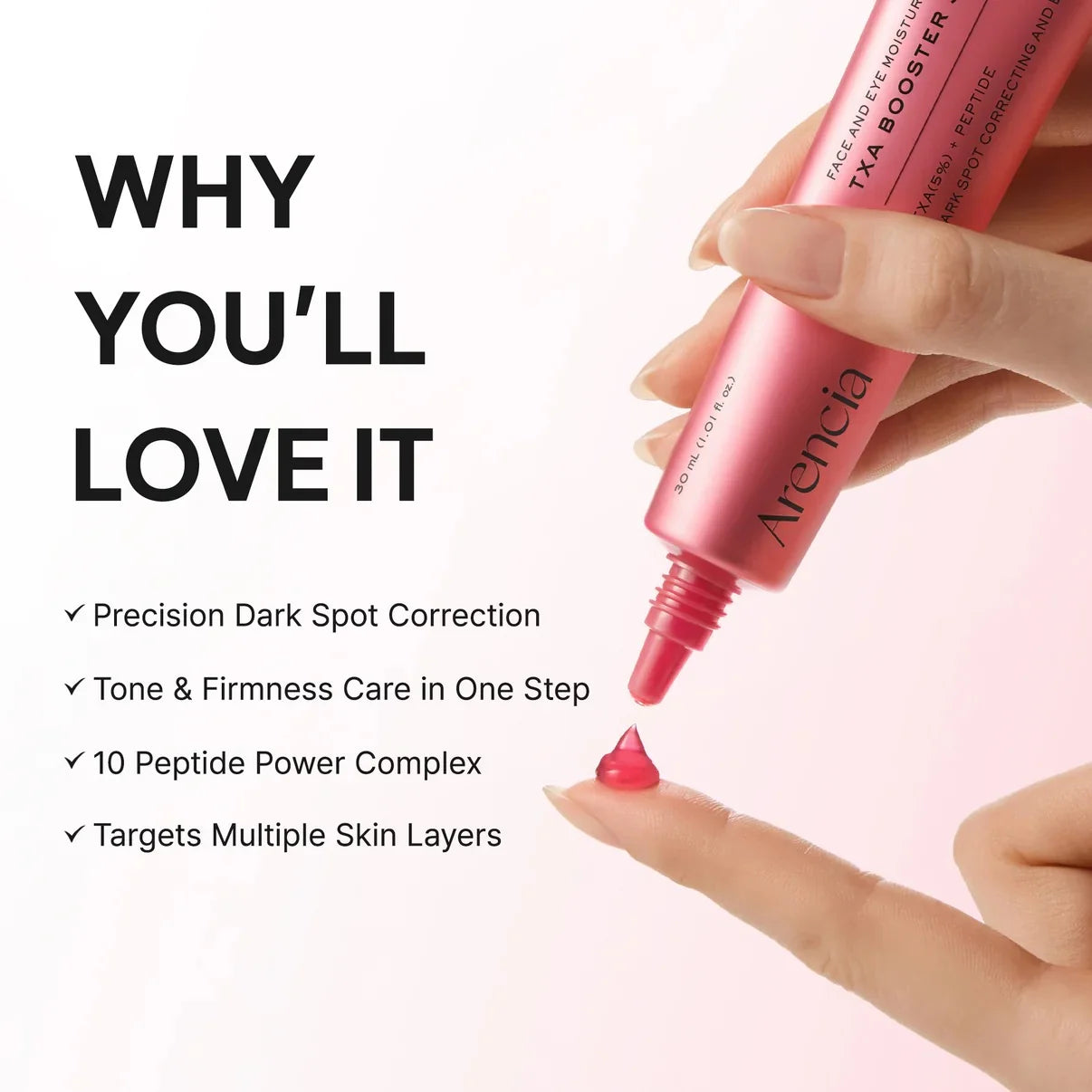 Arencia TXA Booster Shot 30ml | Korean Tranexamic Acid Brightening Serum