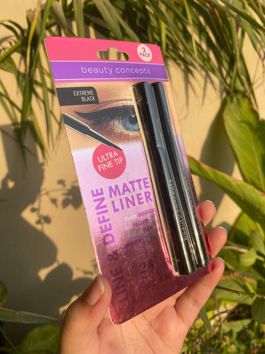 Beauty Concepts Pack of 2 Matte Eyeliner