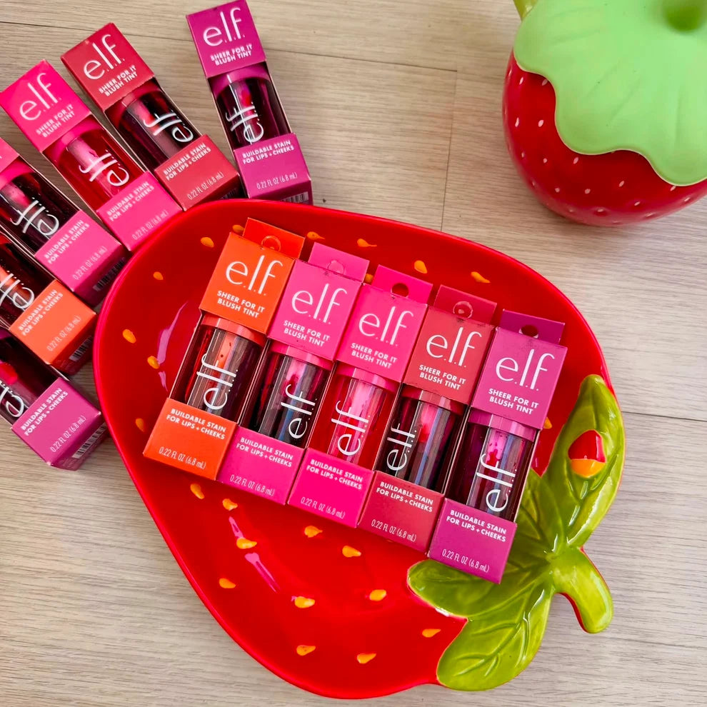 Elf Sheer For It Blush Lip + Cheek Tint | Water Tint for Lips & Cheeks