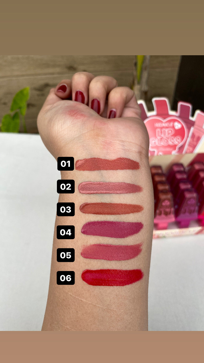 Huda Moji Cute Lip Gloss in six shades