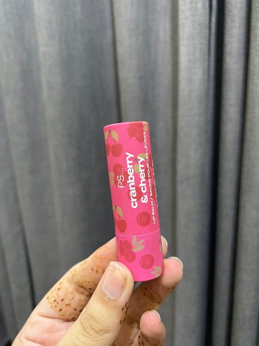 PS Cranberry and Cherry Lip Balm