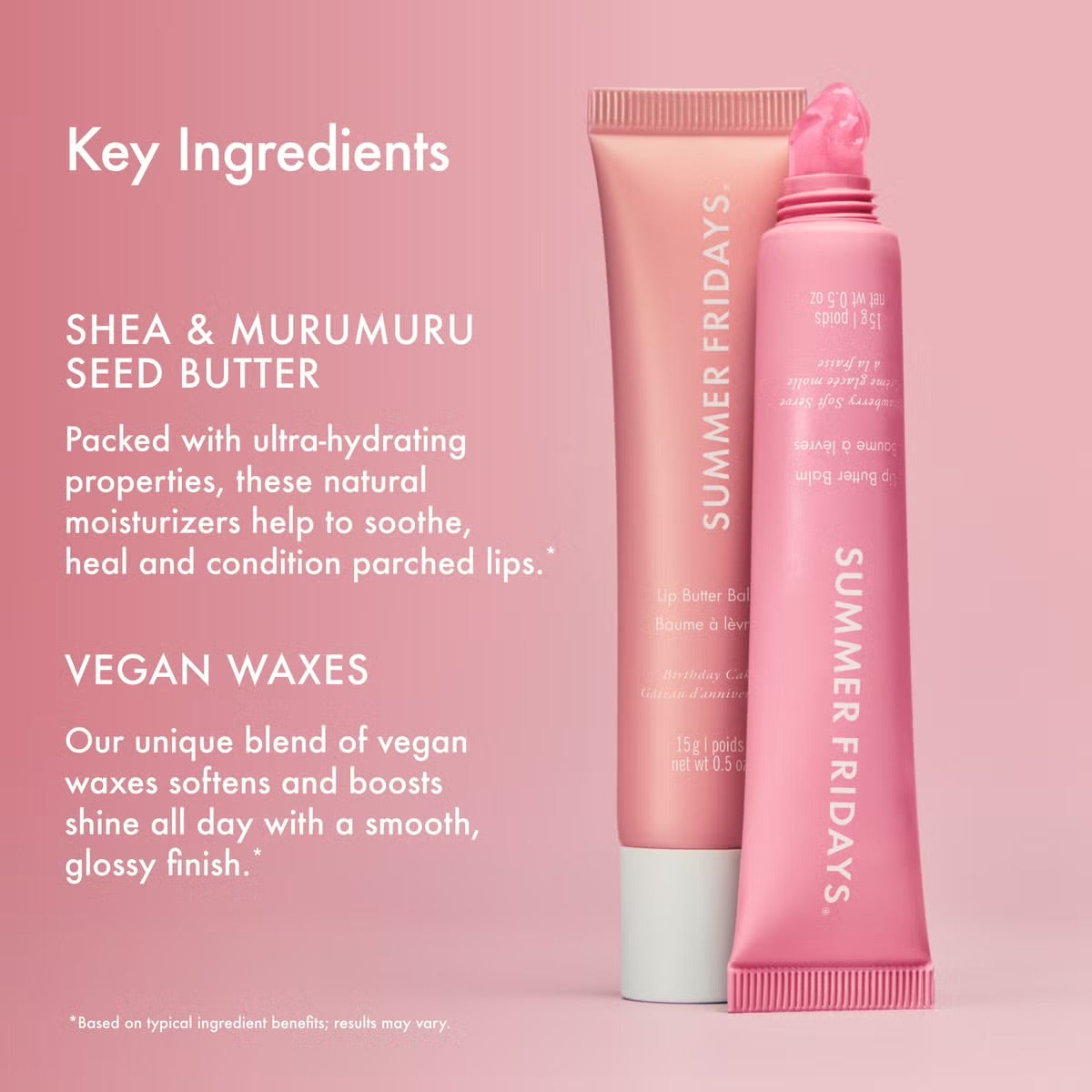 Summer Fridays Sweet Pink Duo Set of 2 | Lip Butter Balm Gift Set