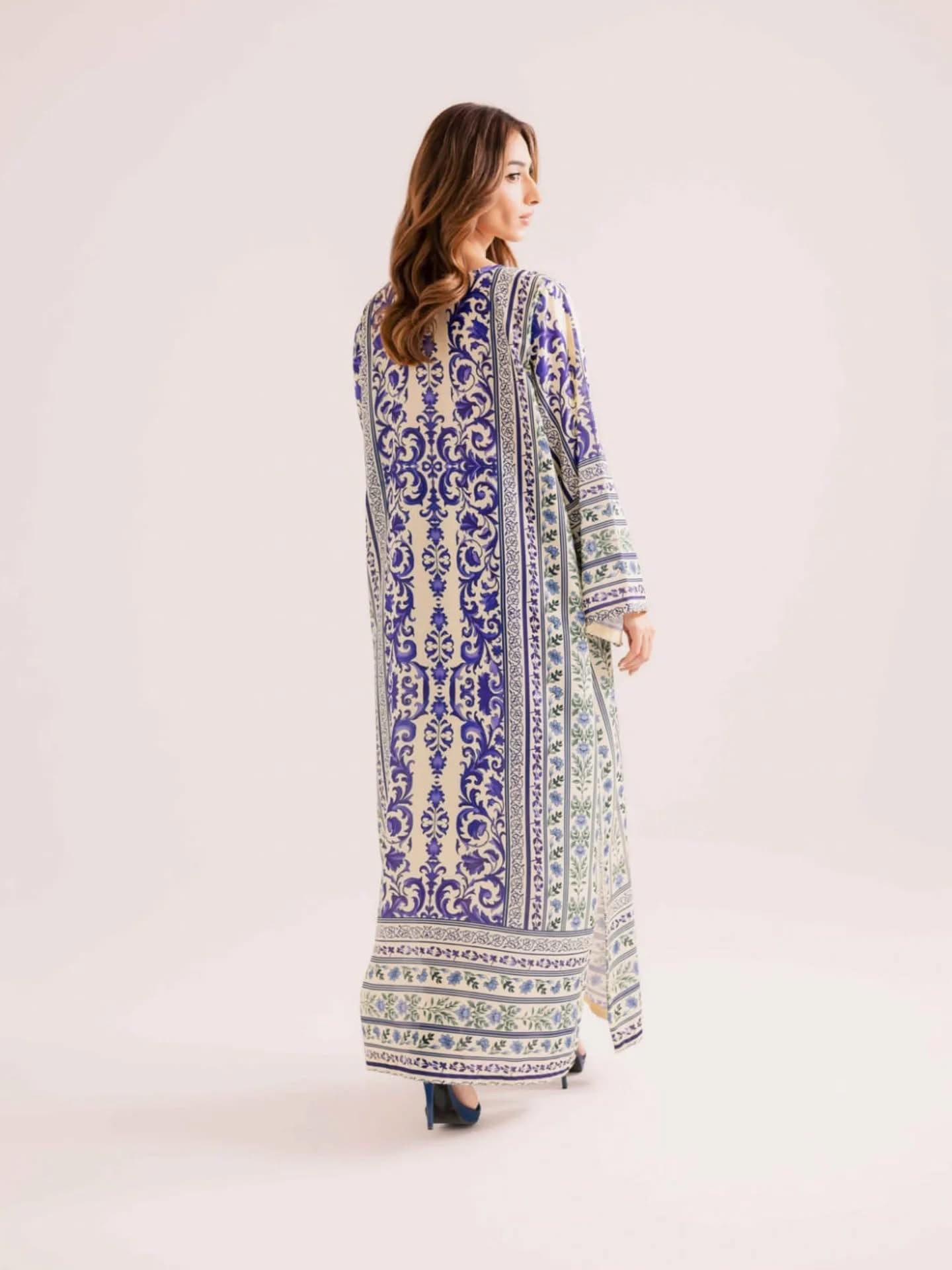 Blue & White Kaftaan