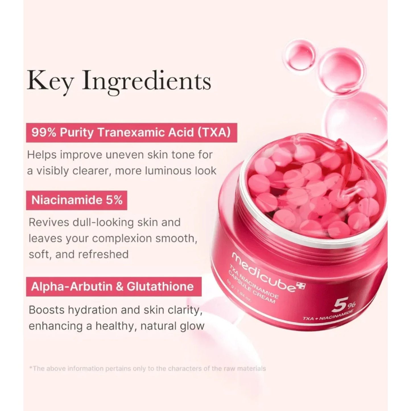 Medicube TXA Niacinamide Capsule Cream 55g | Dark Spot & Brightening Cream
