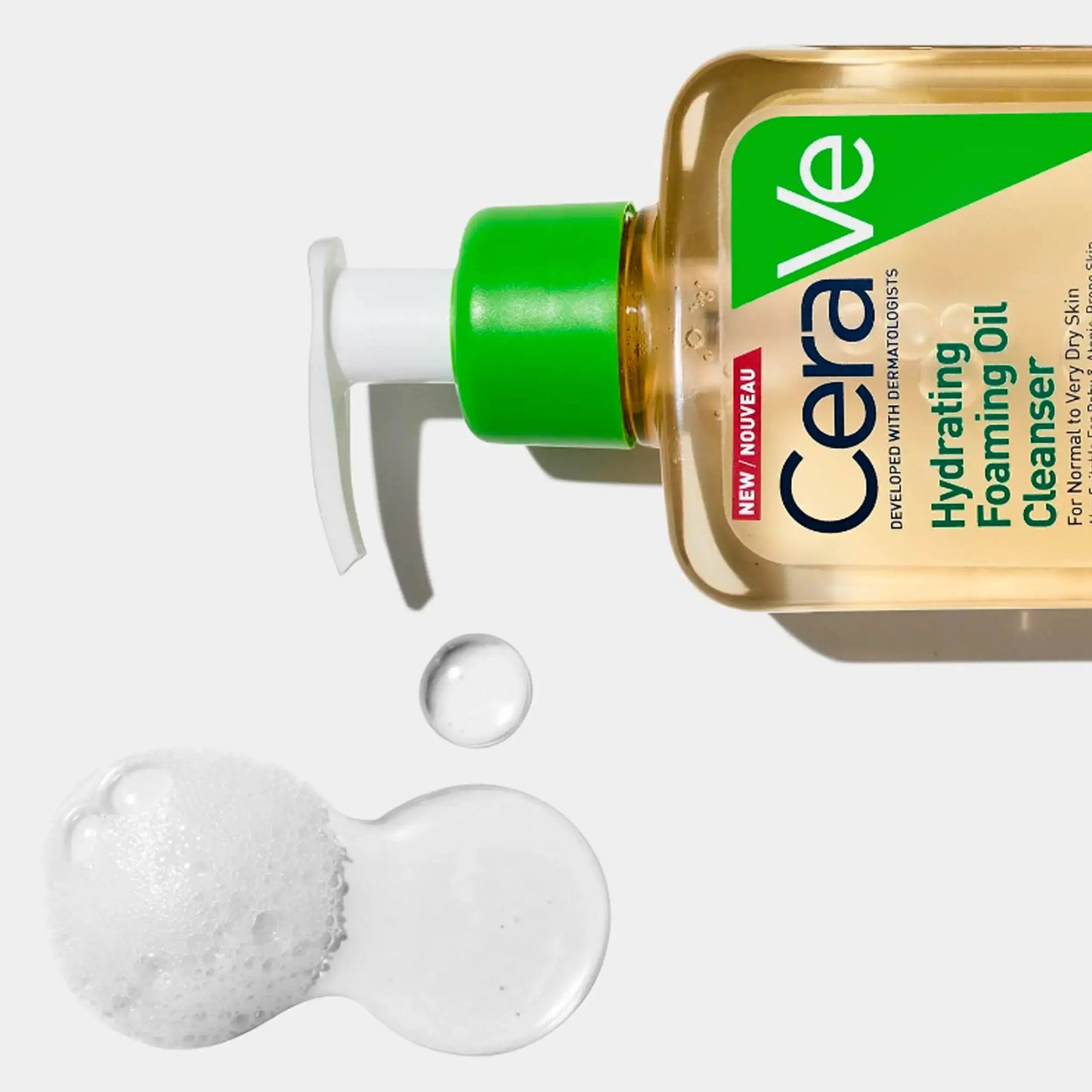 CeraVe Hydrating Foaming Oil Cleanser 237ml | Cleanser for Dry & Very Dry Skin