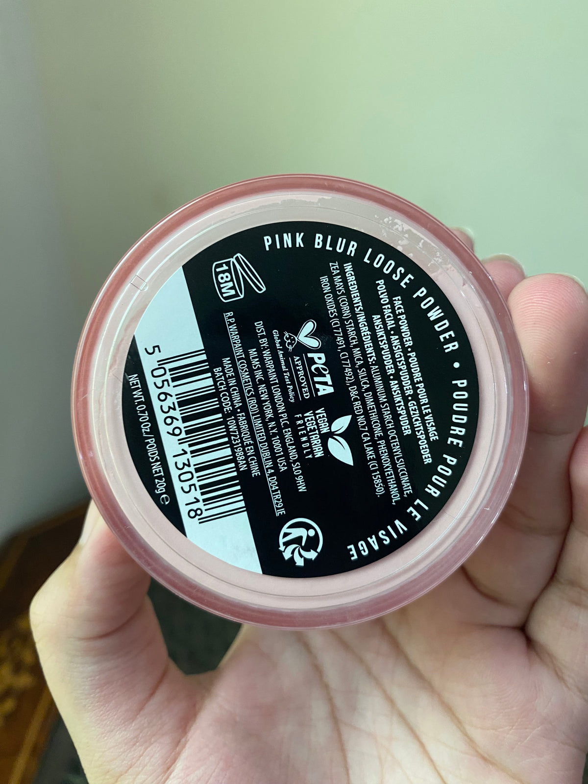 W7 Pink Blur Loose Setting Powder