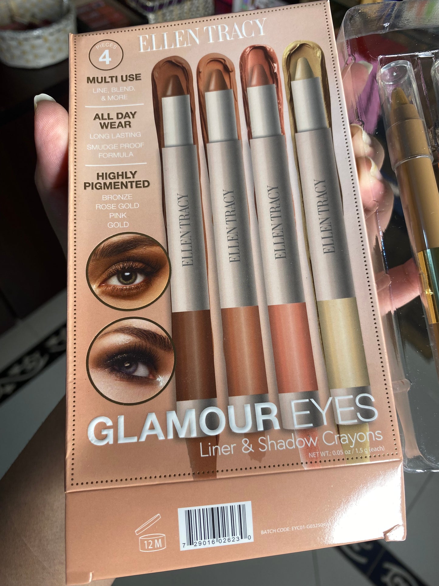 Ellen Tracy Glamour Eyes Pack of 4 Crayons
