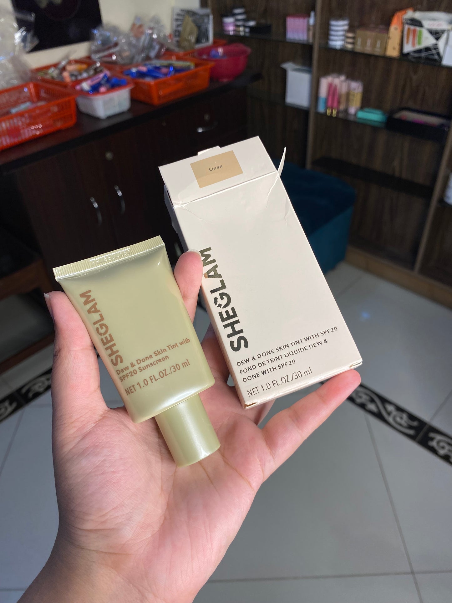 Sheglam Dew & Done Skin Tint with SPF20 Sunscreen Shade Linen