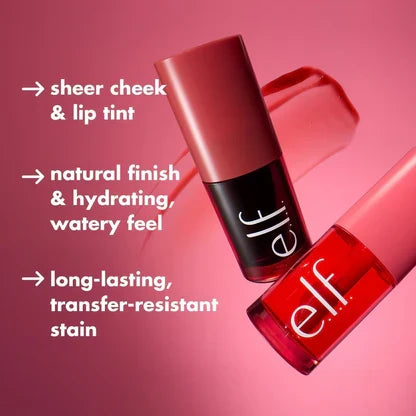 Elf Sheer For It Blush Lip + Cheek Tint | Water Tint for Lips & Cheeks