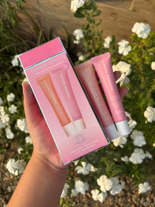 Summer Fridays Sweet Pink Duo Set of 2 | Lip Butter Balm Gift Set
