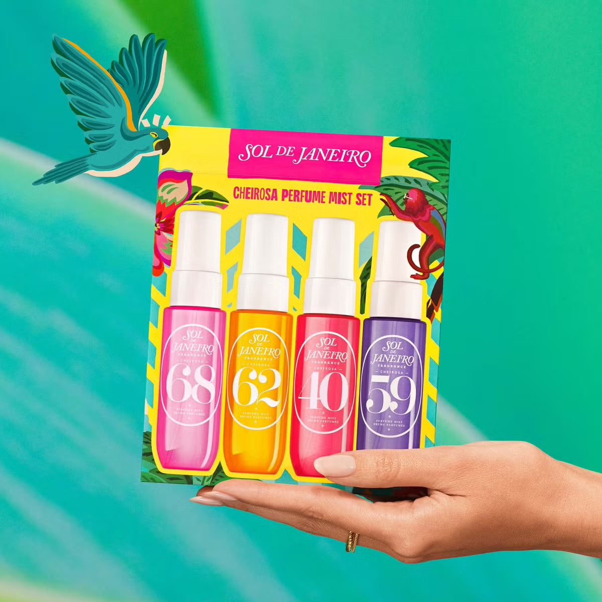 Sol de Janeiro Cheirosa Perfume Mist Set of 4 | Body & Hair Fragrance Gift Set