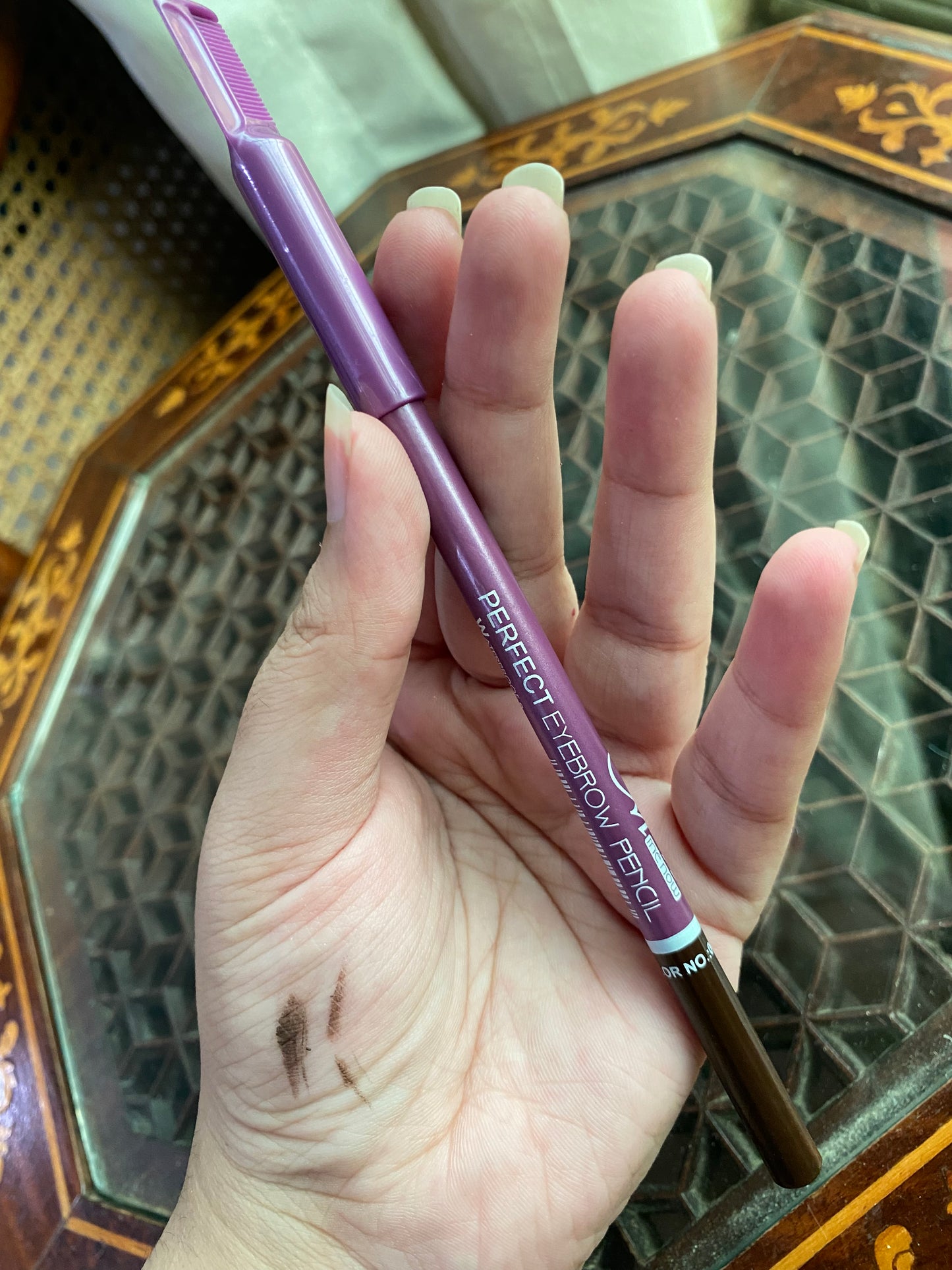 M.N Me Now  Perfect Eyebrow Pencil Brown Waterproof and Longlasting