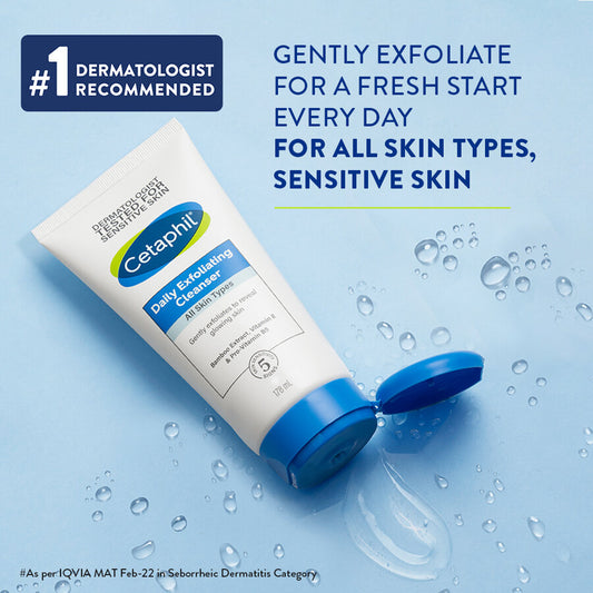 Cetaphil Daily Exfoliating Cleanser 178ml | Gentle Exfoliating Face Wash