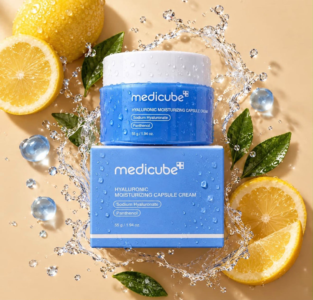 Medicube Hyaluronic Moisturizing Capsule Cream | Korean Hydrating Face Cream