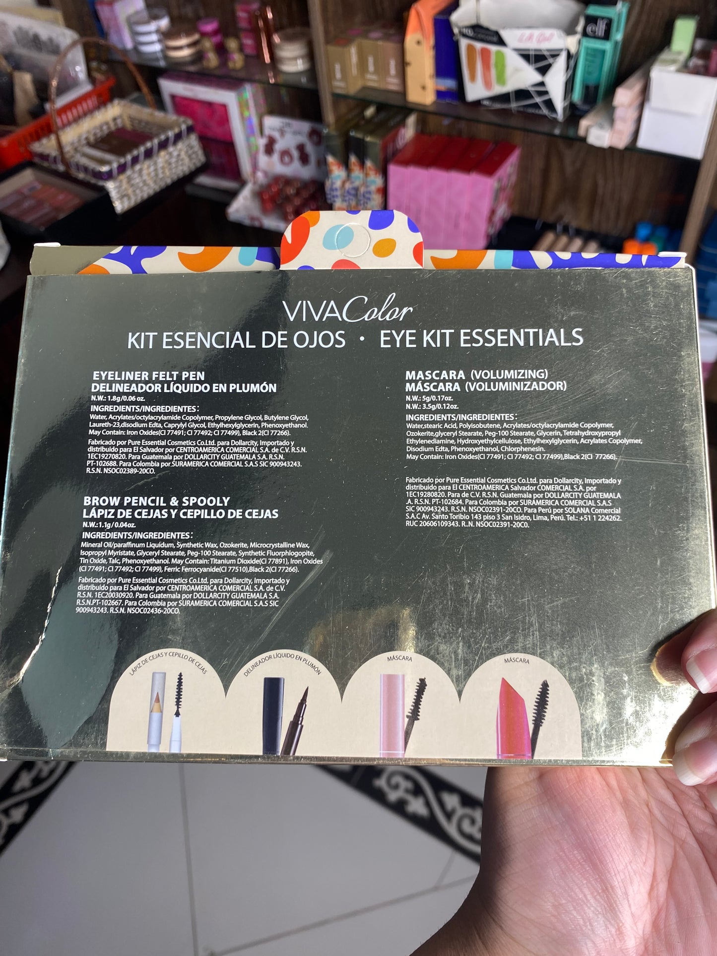 VivaColor Mystic Graze Eye Kit Essentials ( Masara, liner, spoolie, brow pencil)