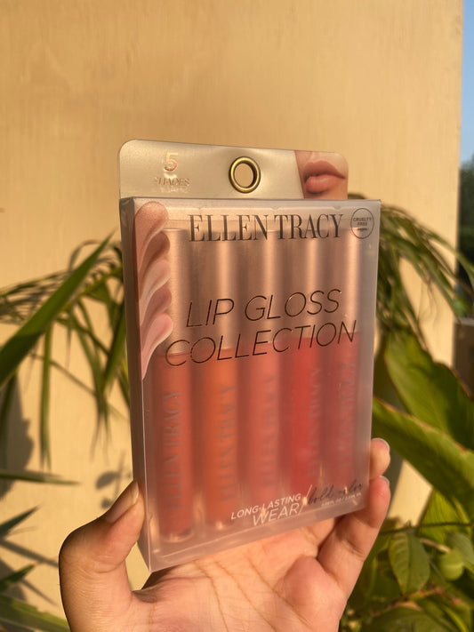 Ellen Tracy Lip Gloss Collection Pack of 5 Lip Products